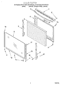 DOOR, OPTIONAL Diagram and Parts List for SF310BEGW5  Whirlpool Range