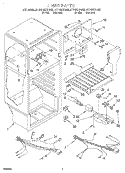 LINER, LIT/OPTIONAL Diagram and Parts List for RT14DKYFW00  Roper Refrigerator