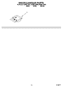 MISCELLANEOUS PARTS OPTIONAL PARTS (NOT INCLUDED) Diagram and Parts List for KUDI01TJBL0  KitchenAid Dishwasher