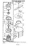 PUMP AND MOTOR Diagram and Parts List for SHU90041  Whirlpool Dishwasher