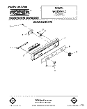 CONSOLE Diagram and Parts List for WU3006V2  Roper Dishwasher