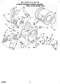 SECTION Diagram and Parts List for LER4624BW2  Whirlpool Dryer