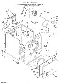 SECTION Diagram and Parts List for REX5635EN0  Roper Dryer