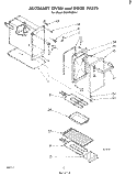 AUXILIARY OVEN AND DOOR , LITERATURE Diagram and Parts List for RGE4900W1  Whirlpool Range