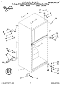 CABINET Diagram and Parts List for ET14HJXDN00  Whirlpool Refrigerator