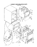 CABINET LINER AND DOOR Diagram and Parts List for IC5E  Whirlpool Ice Maker