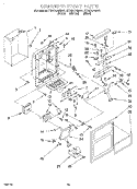 DISPENSER FRONT Diagram and Parts List for ET25DQRDB01  Whirlpool Refrigerator