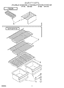 SHELF Diagram and Parts List for RT14DKYFW00  Roper Refrigerator