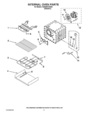 INTERNAL OVEN PARTS Diagram and Parts List for KDSS907SSS05  KitchenAid Range