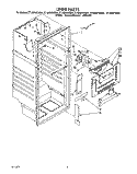 LINER Diagram and Parts List for ET18NKXXG01  Whirlpool Refrigerator