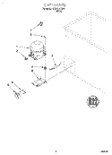 SECTION Diagram and Parts List for TCF0710EW01  Whirlpool Freezer