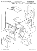OVEN Diagram and Parts List for KEMS377DAL2  KitchenAid Microwave Oven Combo