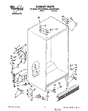 CABINET Diagram and Parts List for 3ED25DQXAW00  Whirlpool Refrigerator