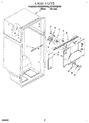 LINER Diagram and Parts List for 4ET20ZKXBN00  Whirlpool Refrigerator