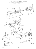MOTOR AND CONTROL Diagram and Parts List for KSM103WH  KitchenAid Mixer