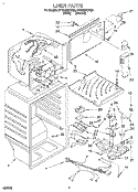 LINER Diagram and Parts List for RT18HDXDN03  Roper Refrigerator