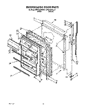 REFRIGERATOR DOOR Diagram and Parts List for KTRC18KXWH01  KitchenAid Refrigerator