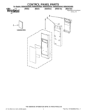CONTROL PANEL PARTS Diagram and Parts List for WMH53520AS0  Whirlpool Microwave