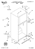 CABINET, LITERATURE Diagram and Parts List for ET21NKXJT00  Whirlpool Refrigerator