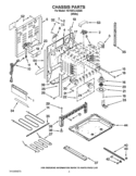 CHASSIS PARTS Diagram and Parts List for YGY397LXUQ05  Whirlpool Range