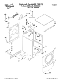 TOP AND CABINET, LITERATURE Diagram and Parts List for GHW9200LQ0  Whirlpool Washer