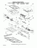 VENTILATION PARTS Diagram and Parts List for KHHC2090SBT1  KitchenAid Microwave