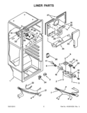 Part Location Diagram of W10244016 Whirlpool GASKET