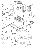 UNIT PARTS Diagram and Parts List for KSRD22FTST02  KitchenAid Refrigerator