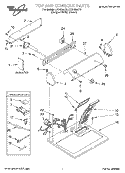 SECTION Diagram and Parts List for LEV4634JT0  Whirlpool Dryer