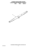LOWER WASHARM PARTS Diagram and Parts List for WDF530PSYW1  Whirlpool Dishwasher