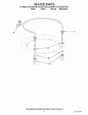 HEATER PARTS Diagram and Parts List for DU1010XTXD4  Whirlpool Dishwasher