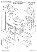 OVEN Diagram and Parts List for KEBS207DAL1  KitchenAid Wall Oven