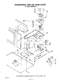 MAGNETRON AND AIRFLOW Diagram and Parts List for MW8550XL2  Whirlpool Microwave