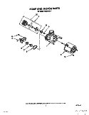 PUMP AND MOTOR Diagram and Parts List for DU8300XX1  Whirlpool Dishwasher