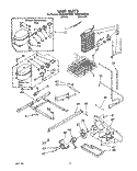 UNIT Diagram and Parts List for RS20CKXZW00  Roper Refrigerator