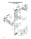 AIR FLOW AND RESERVOIR Diagram and Parts List for KSSS36DWW02  KitchenAid Refrigerator