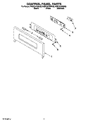 Part Location Diagram of WPW10438752 Whirlpool Electronic Control Board