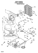 UNIT PARTS, OPTIONAL PARTS Diagram and Parts List for KUIA18PNLS3  KitchenAid Ice Maker