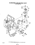 MAGNETRON AND AIRFLOW Diagram and Parts List for MW8570XR0  Whirlpool Microwave