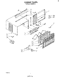 SECTION Diagram and Parts List for CAW08E1A1  Whirlpool Air Conditioner