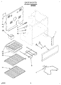 UNIT Diagram and Parts List for RF354BXBW0  Whirlpool Range