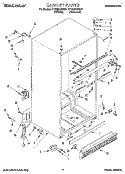 CABINET Diagram and Parts List for TT18DKXBN01  Estate Refrigerator