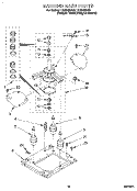 MACHINE BASE Diagram and Parts List for LTG5243DQ0  Whirlpool Washer Dryer Combo