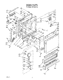 DOOR Diagram and Parts List for DU7903XL0  Whirlpool Dishwasher