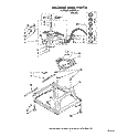 MACHINE BASE Diagram and Parts List for LA3400XTW1  Whirlpool Washer