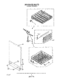 DISHRACK Diagram and Parts List for DU7400XS5  Whirlpool Dishwasher