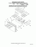 FREEZER DOOR PARTS Diagram and Parts List for GI0FSAXVB00  Whirlpool Refrigerator