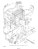 TUB , LITERATURE AND OPTIONAL Diagram and Parts List for DU9450XT0  Whirlpool Dishwasher