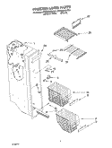 FREEZER LINER Diagram and Parts List for 5VGS9SHGKQ01  Whirlpool Refrigerator