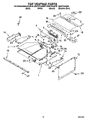 TOP VENTING PARTS Diagram and Parts List for KEHC379JSS07  KitchenAid Microwave Oven Combo